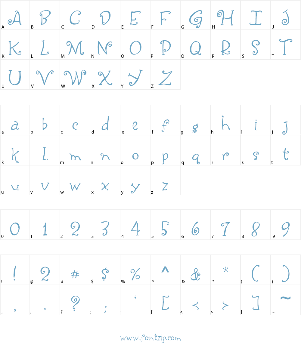 Yippy Font Character